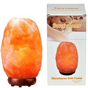 Swiftrans Himalayan Hand Carved Salt Crystal Lamp